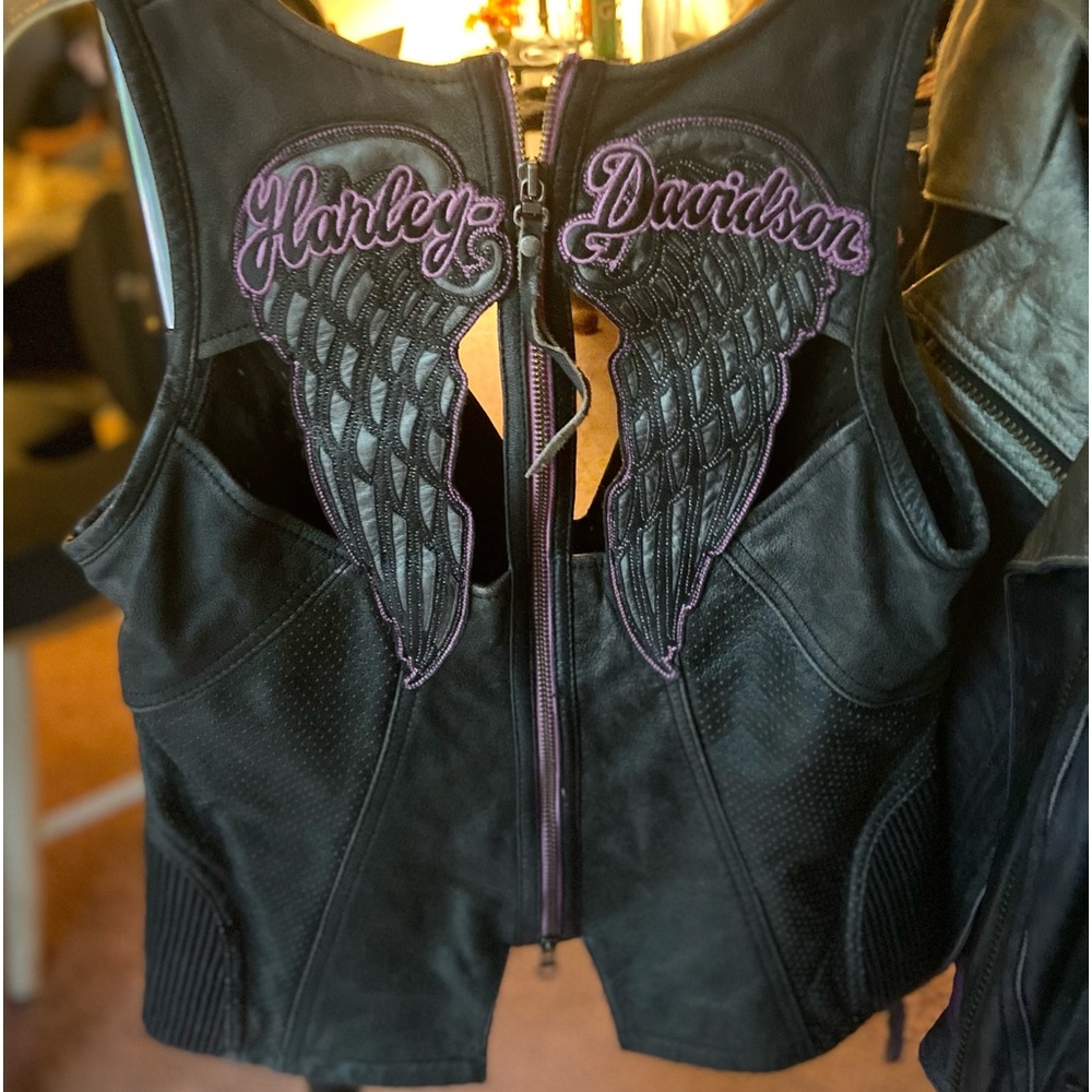 Harley Davidson Night Angel Sm Leather Vest